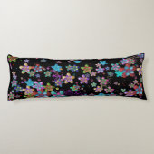 Kleurrijke vilten bloementuin lichaamskussen (Achterkant)