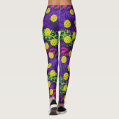 Kleurrijke vingerafdruk Feathers Fun Pickleball Leggings (Achterkant)