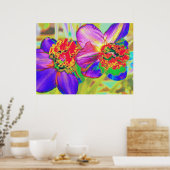 Kleurrijke vingerafdruk poster (Keuken)