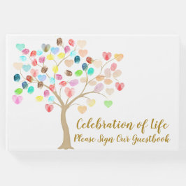 Kleurrijke Vingerafdrukboom met Harten Foto toevoe Gastenboek