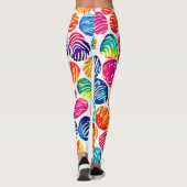 Kleurrijke vingerafdrukkunst leggings (Achterkant)