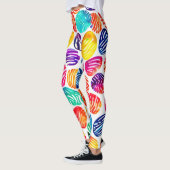 Kleurrijke vingerafdrukkunst leggings (Links)