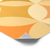 Kleurrijke vintage: abstract patroon. poster (Hoek)