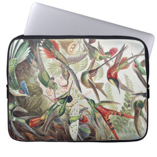 Kleurrijke Vintage Ernst Haeckel Hummingbird Poste Laptop Sleeve