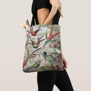 Kleurrijke Vintage Ernst Haeckel Kolibrie Poster Tote Bag