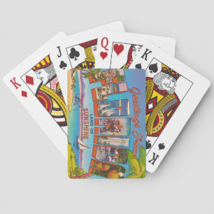 Kleurrijke Vintage Florida Wenskaarten Speelkaarte Pokerkaarten