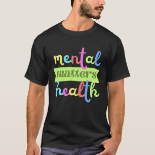 Kleurrijke Vintage Geestelijke Gezondheid Is Belan T-shirt