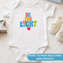 Kleurrijke Vintage Geloof • Bijbeltekst Baby Romper