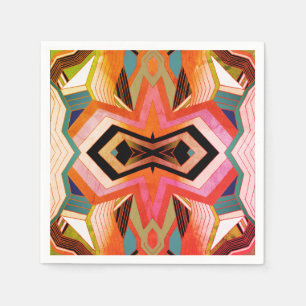 Kleurrijke Vintage Geometrische Sfeer Servetten