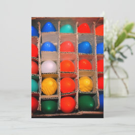 Kleurrijke Vintage Kerstlichtlampen in een Doos Feestdagenkaart