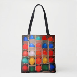 Kleurrijke Vintage Kerstlichtlampen in een Doos Tote Bag