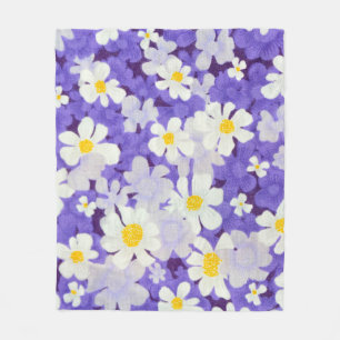 Kleurrijke Vintage: Naadloos bloempatroon Fleece Deken