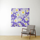 Kleurrijke Vintage: Naadloos bloempatroon Wandkleed (In Situ (horizontaal))