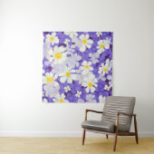 Kleurrijke Vintage: Naadloos bloempatroon Wandkleed (In situ)