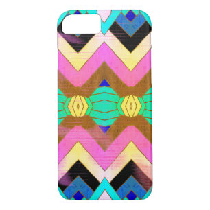Kleurrijke Vintage ontmoet modern patroon Case-Mate iPhone Case