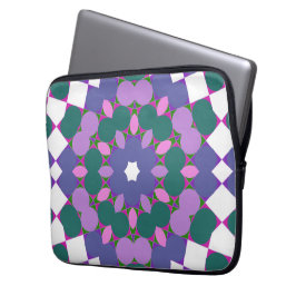 Kleurrijke vintage patroon laptop sleeve