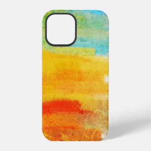 Kleurrijke vintage retro Abstract Schilderij iPhone 12 Pro Hoesje