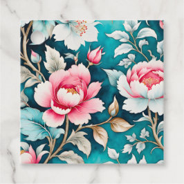Kleurrijke Vintage Stof Kunst Cadeaublaadjes Bedankjes Labels