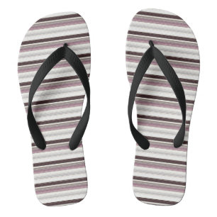 Kleurrijke vintage strepen teenslippers