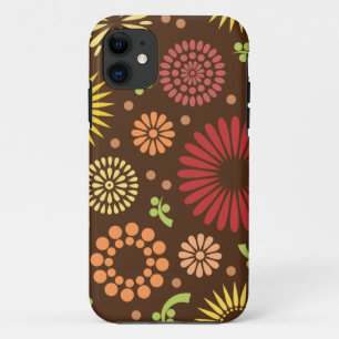 Kleurrijke vintage zonnebloemen Case-Mate iPhone case