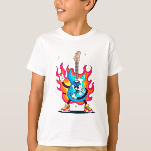 Kleurrijke Viool Kinder T-Shirt Design – Fun Music