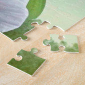 Kleurrijke Viooltjes -AI KUNST Legpuzzel (Zijkant)