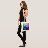 Kleurrijke viooltjes tote bag (Voorkant (model))