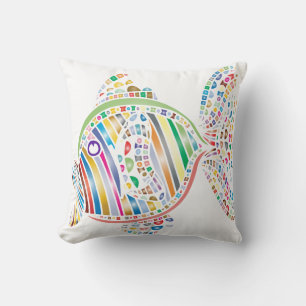 Kleurrijke vis 2 met pijp kussen