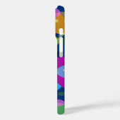 Kleurrijke Vis Abstract Patroon Blauwe Monogram Case-Mate iPhone Case (Achterkant / Links)