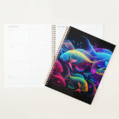 Kleurrijke vis achtergrond planner (Display)