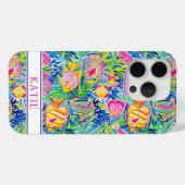 Kleurrijke Vis Geborduurd Case-Mate iPhone Case (Achterkant (horizontaal))