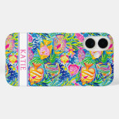 Kleurrijke Vis Geborduurd Case-Mate iPhone Case (Achterkant (horizontaal))