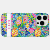 Kleurrijke Vis Geborduurd Case-Mate iPhone Case (Achterkant (horizontaal))