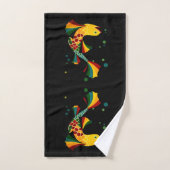 kleurrijke vis " in bubbels bad handdoek (Handdoek)