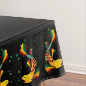 kleurrijke vis " in bubbels tafelkleed (Voorbeeld)