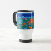 Kleurrijke vis in Zee Custom Travel Mug Reisbeker (Voorkant links)