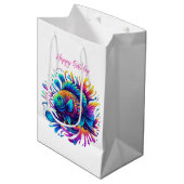 Kleurrijke vis- medium cadeauzakje (Voorkant Gekanteld)