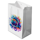 Kleurrijke vis- medium cadeauzakje (Achterkant Gekanteld)