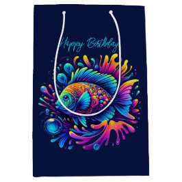 Kleurrijke vis- medium cadeauzakje