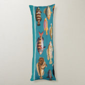 Kleurrijke vis onder blauw zeewater lichaamskussen (Achterkant (Verticaal))