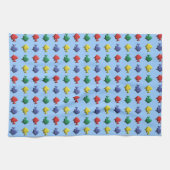 Kleurrijke Vis Patroon Handdoek (Horizontaal)