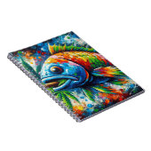 Kleurrijke vis spiraal Notitieboek (Rechterzijde)