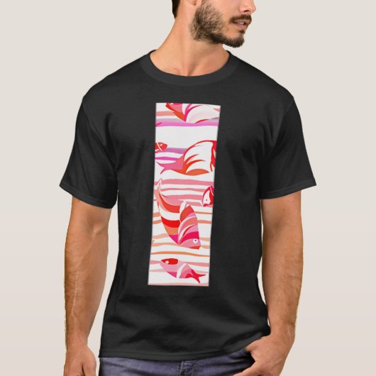 Kleurrijke vis t-shirt (Voorkant)