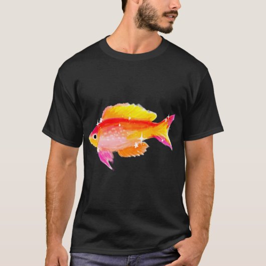 kleurrijke vis t-shirt (Voorkant)
