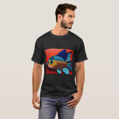 Kleurrijke vis t-shirt (Voorkant volledig)