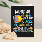 Kleurrijke vis We zijn allemaal verschillend We zw Bedankkaart