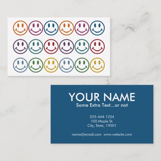 Kleurrijke Visitekaartjes (Voorkant / Achterkant)