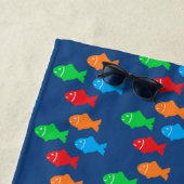 Kleurrijke viskeuken strandlaken (In situ)