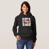 Kleurrijke viskunst hoodie (Voorkant volledig)