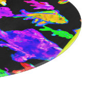 Kleurrijke vispatronen Kunst schilderen. Nu kopen Snijplank (Hoek)